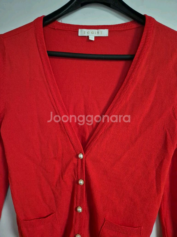 EGOIST 에고이스트 레드 가디건 55사이즈--1