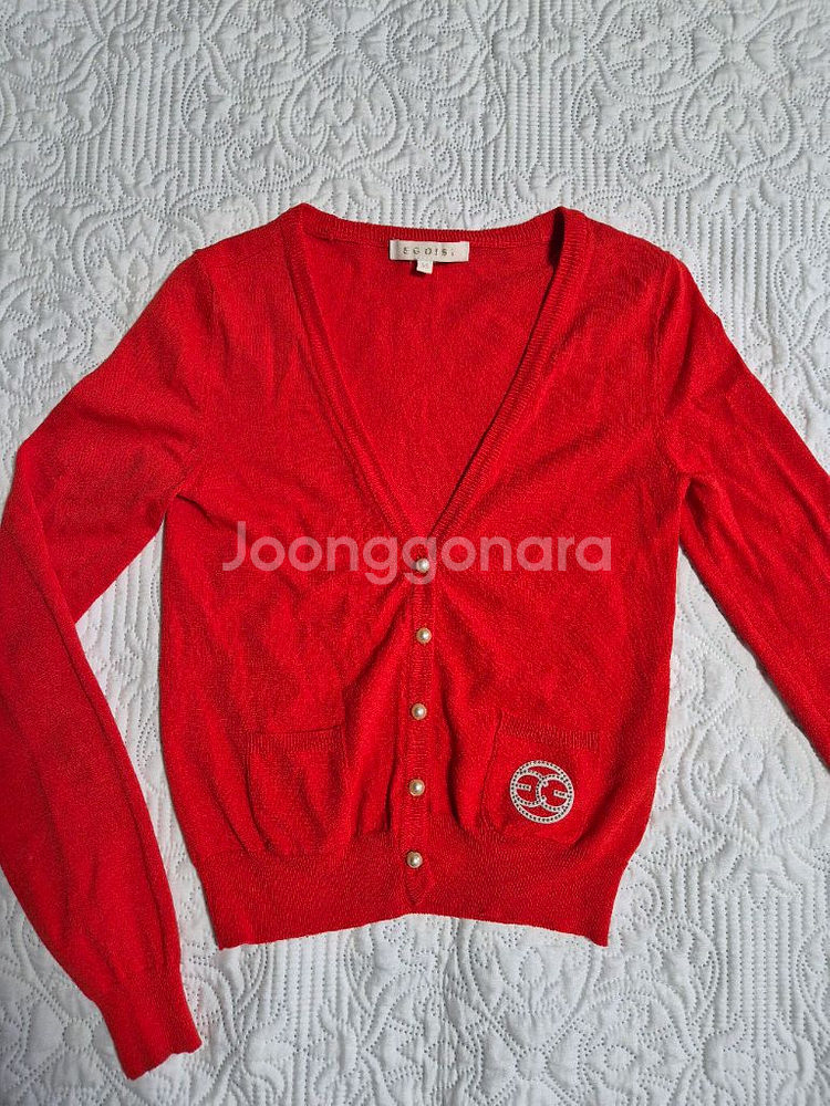 EGOIST 에고이스트 레드 가디건 55사이즈--2