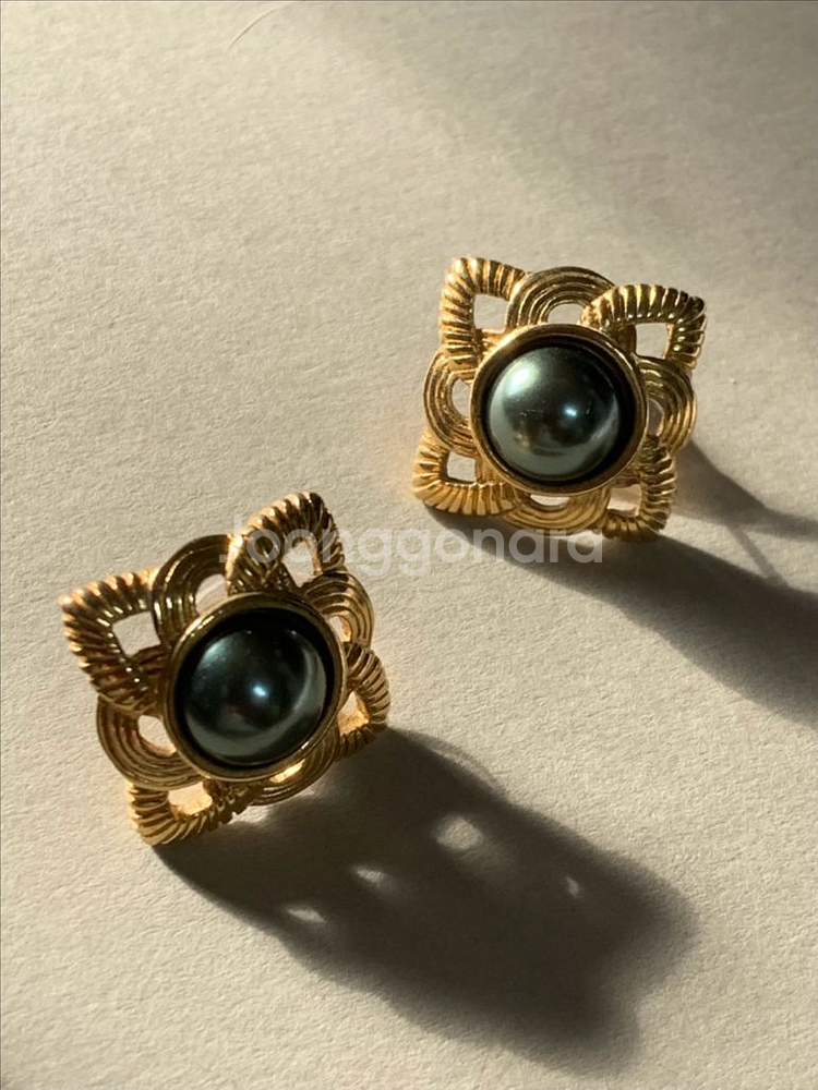 빈티지 스퀘어 귀걸이--0