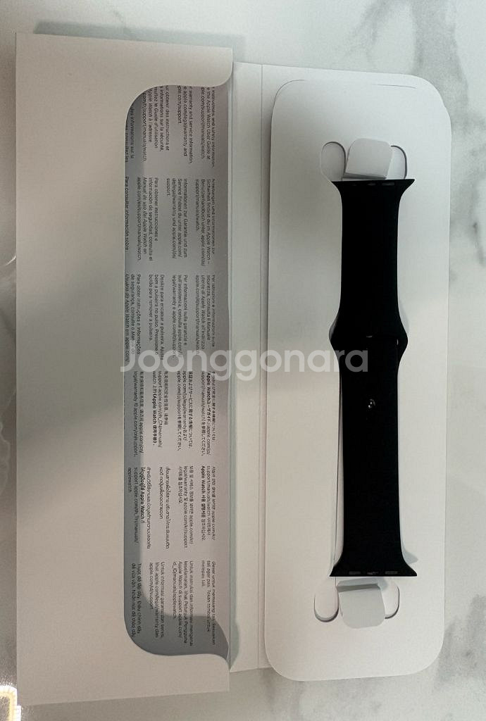 애플워치 정품 스포츠밴드 블랙 (44/45/46) M/L 판매--0