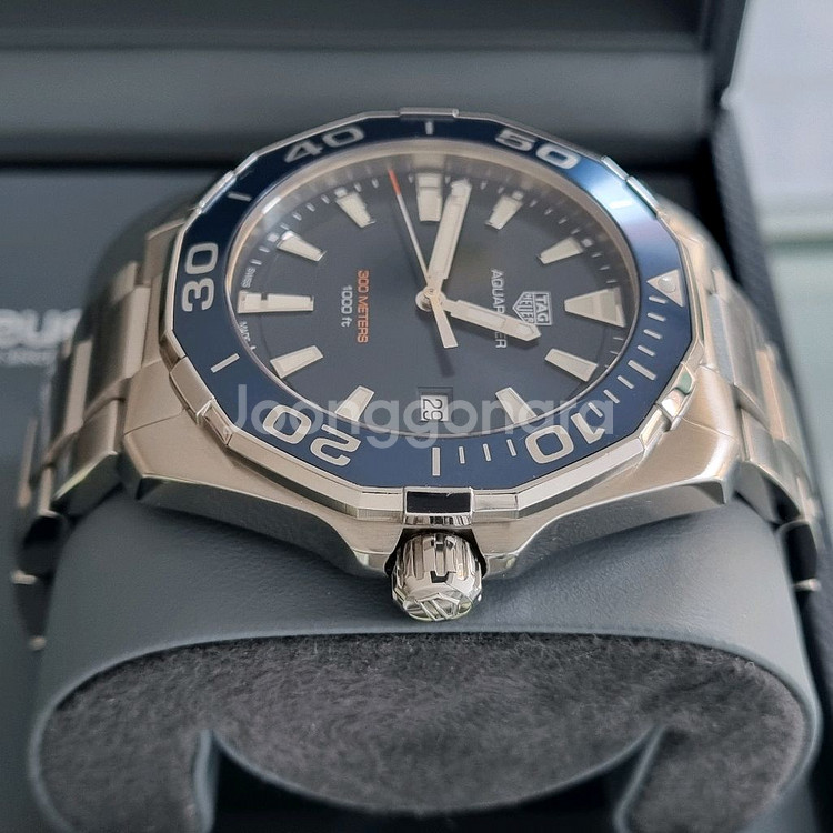 태그호이어 구형 아쿠아레이서 쿼츠 청판 43mm(2019년식)--4