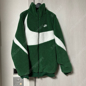 나이키 빅스우시 리버시블 후리스 자켓 고지 그린 M
