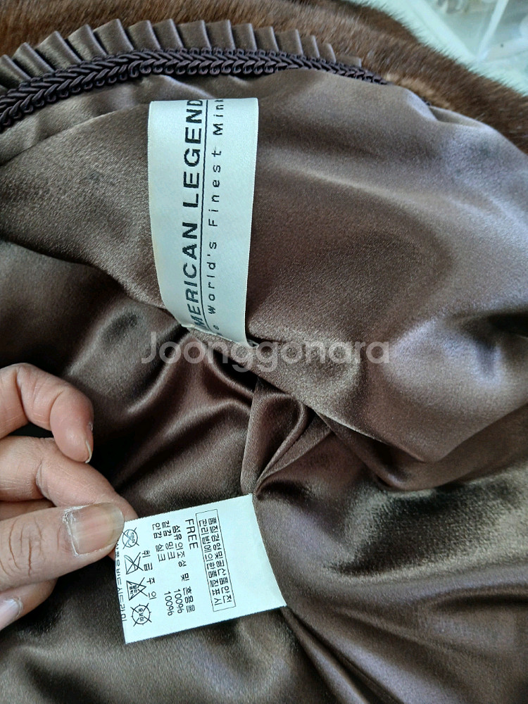 여성용 밍크 코트 66마른77 거의새것--2