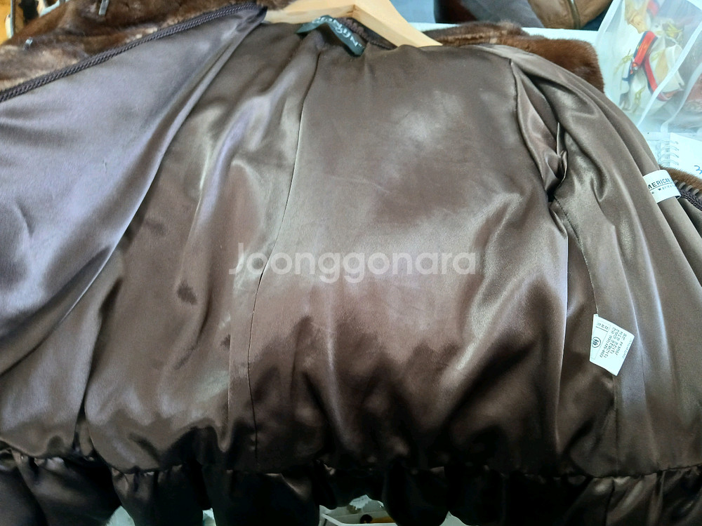 여성용 밍크 코트 66마른77 거의새것--5