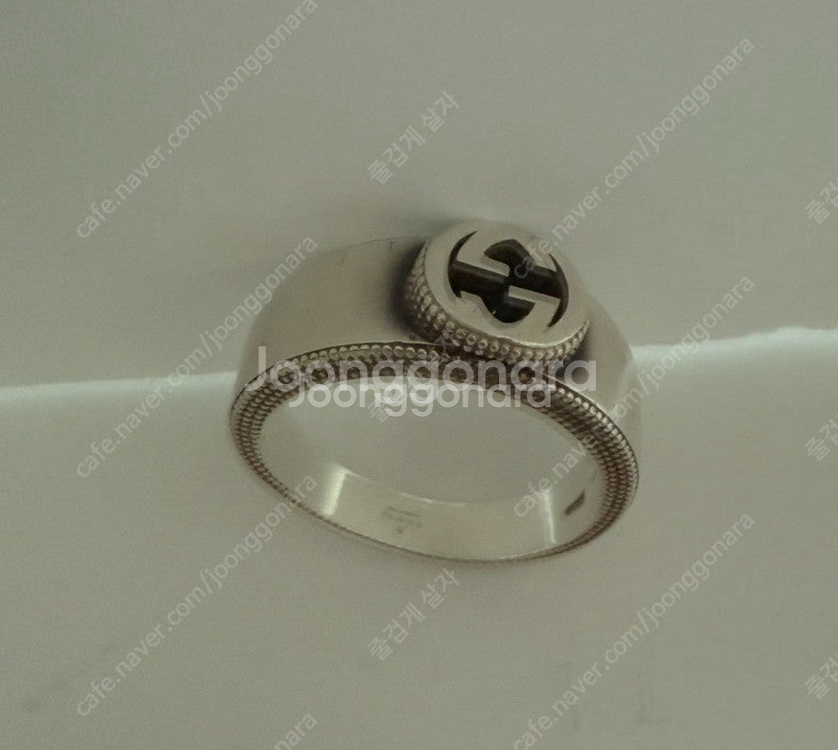 구찌 실버 반지 중고 gg gucci--0