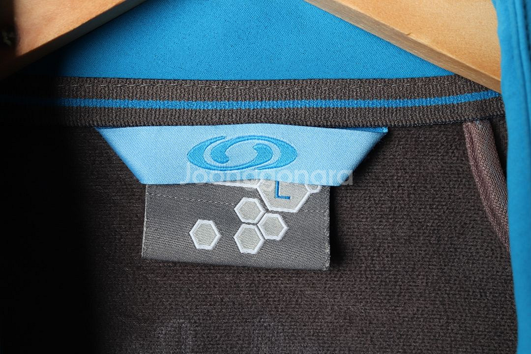 (L) 살로몬 집업 바람막이 점퍼자켓 기능성 연블루--6