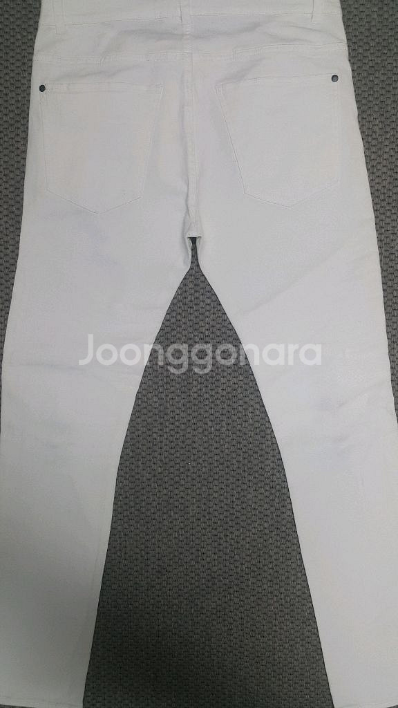 발망스타일(완전스판) 흰청바지 34인치(No.791)새상품!--6