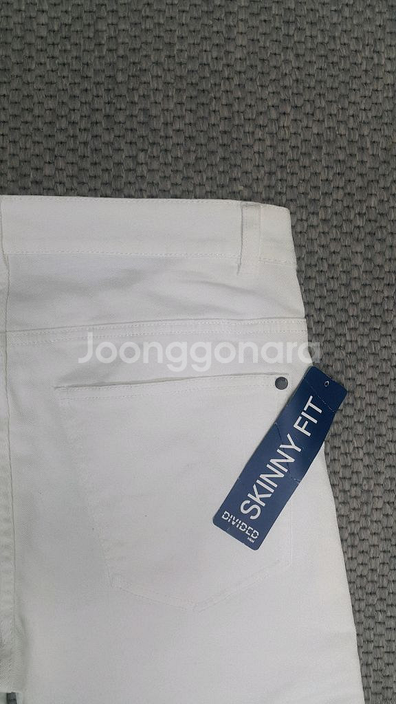 발망스타일(완전스판) 흰청바지 34인치(No.791)새상품!--8