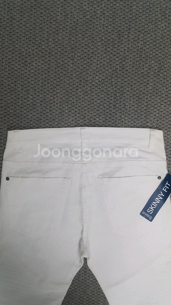 발망스타일(완전스판) 흰청바지 34인치(No.791)새상품!--7