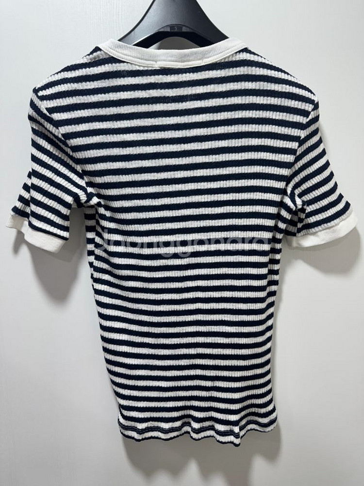 블랭크03 스트라이프 반팔 니트--2