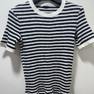 블랭크03 스트라이프 반팔 니트