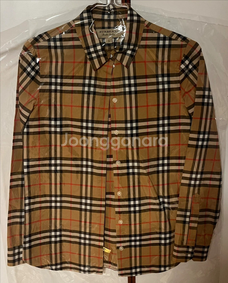 버버리 여성용 체크 셔츠--0