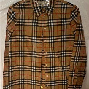 버버리 여성용 체크 셔츠