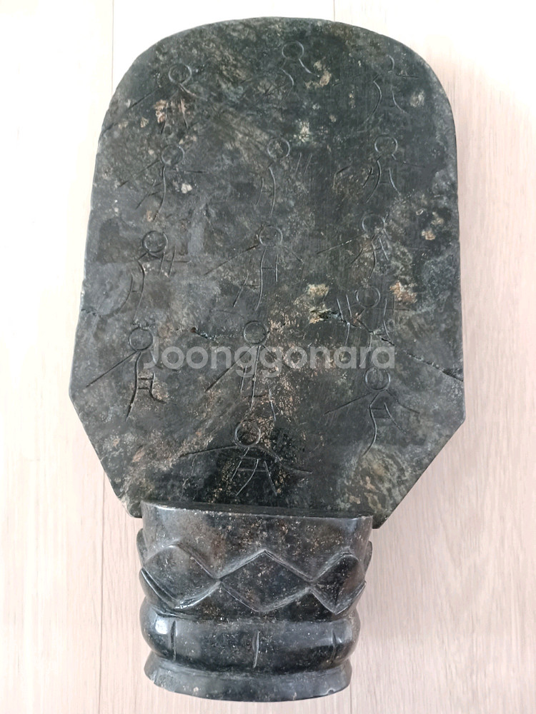 홍산문명 흑피옥 불상 삼존불 33, 19, 7cm--3