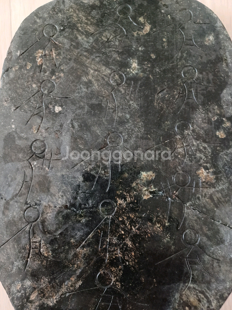 홍산문명 흑피옥 불상 삼존불 33, 19, 7cm--4