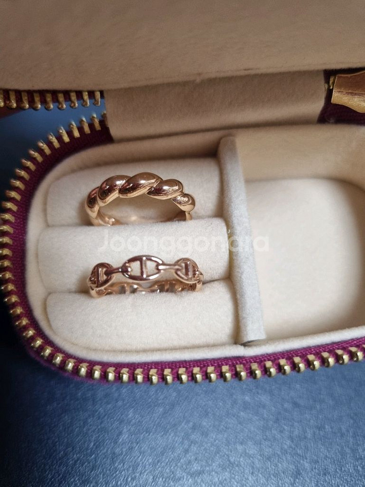 14k 로즈골드 반지두가지--0