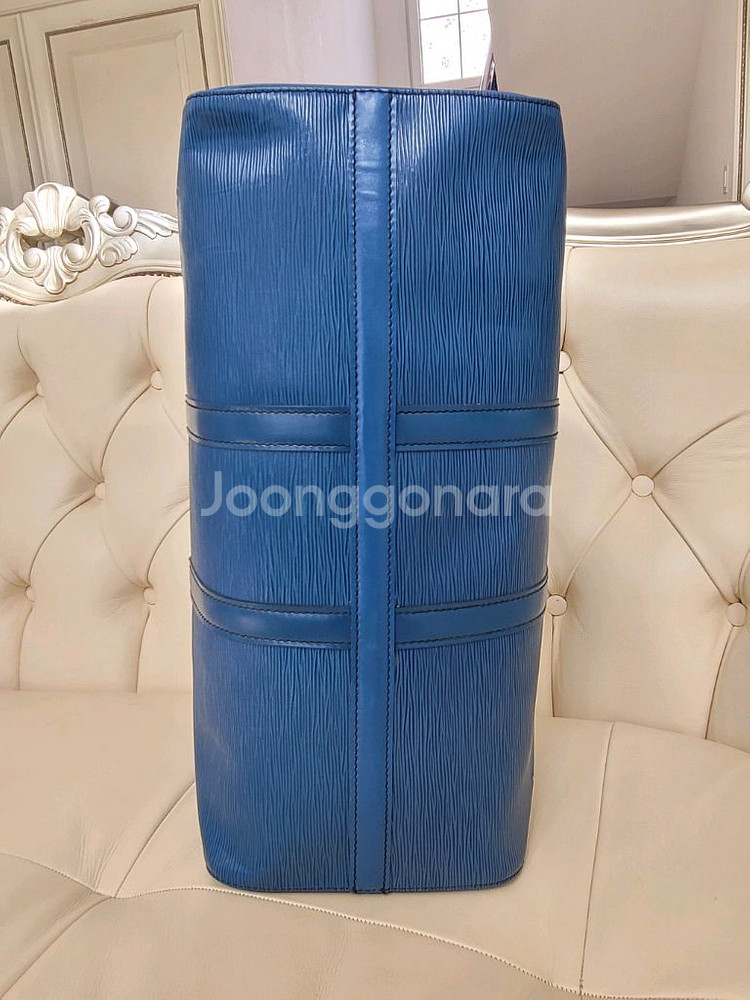 루이비통 예삐 키폴45 블루 보스턴백--1