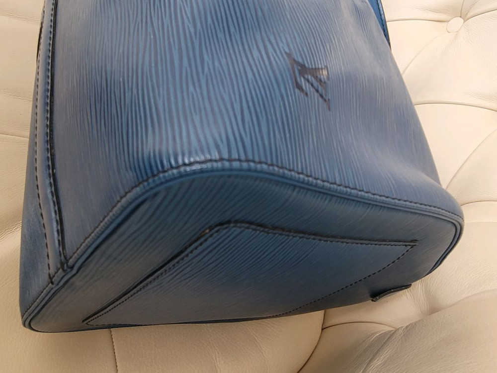 루이비통 예삐 키폴45 블루 보스턴백--3