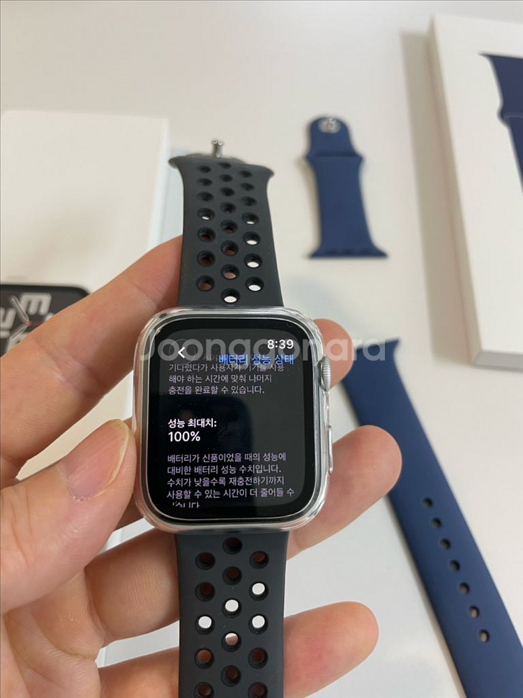 애플워치 SE 2세대 44mm 실버--8