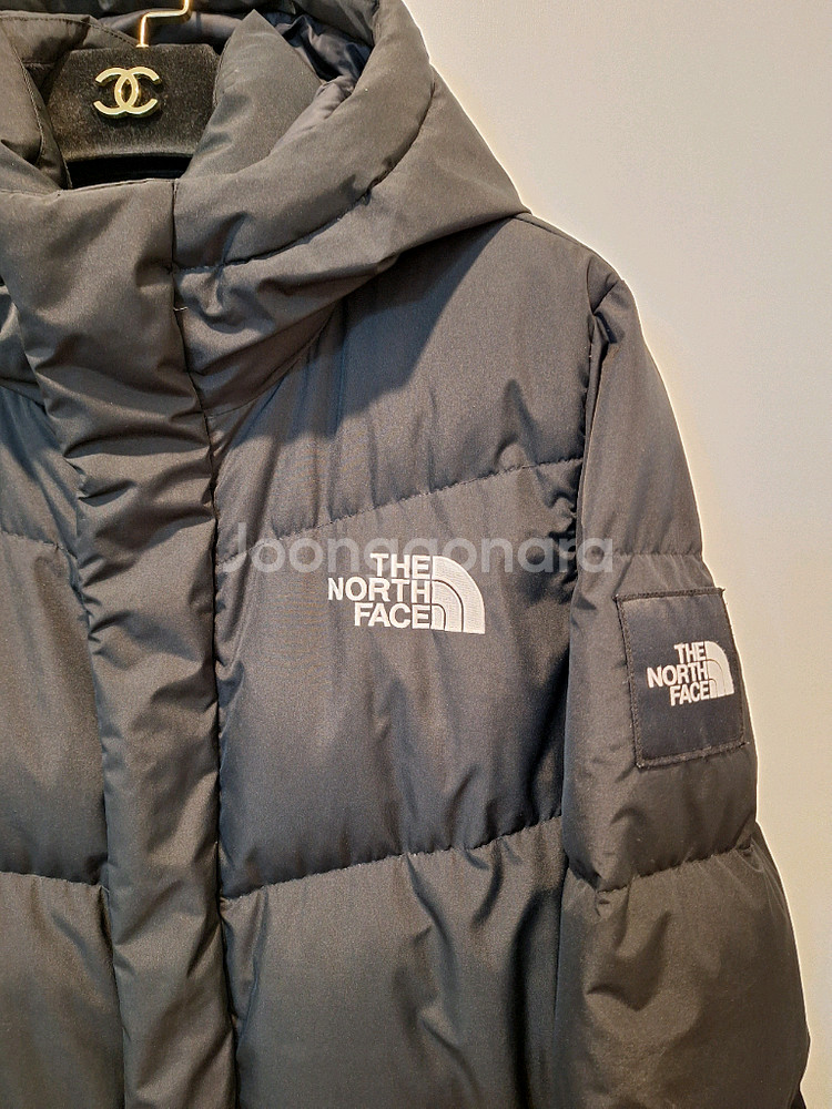 노스페이스 여성 구스 롱패딩--1