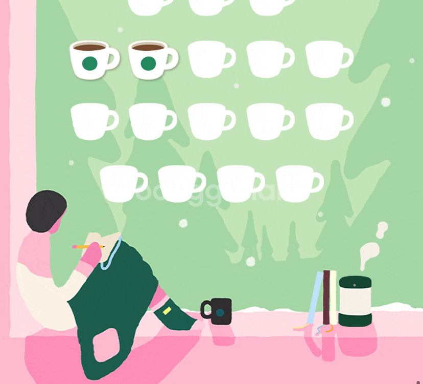 스타벅스 프리퀀시 일반 2개 일괄 3800원--0