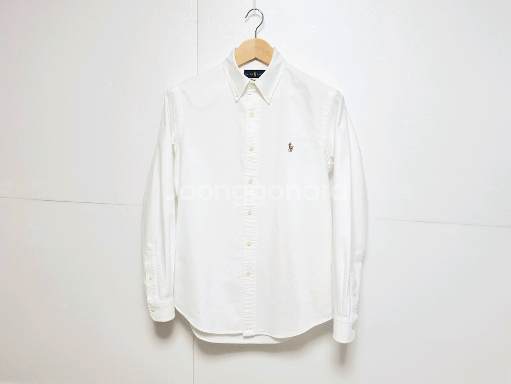 남성 폴로 화이트 흰색 옥스퍼드 멀티포니 긴팔 남방 셔츠 옥스포드--1