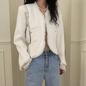 위아 수술 트위드 자켓 레이지샵 르플레인 온드민