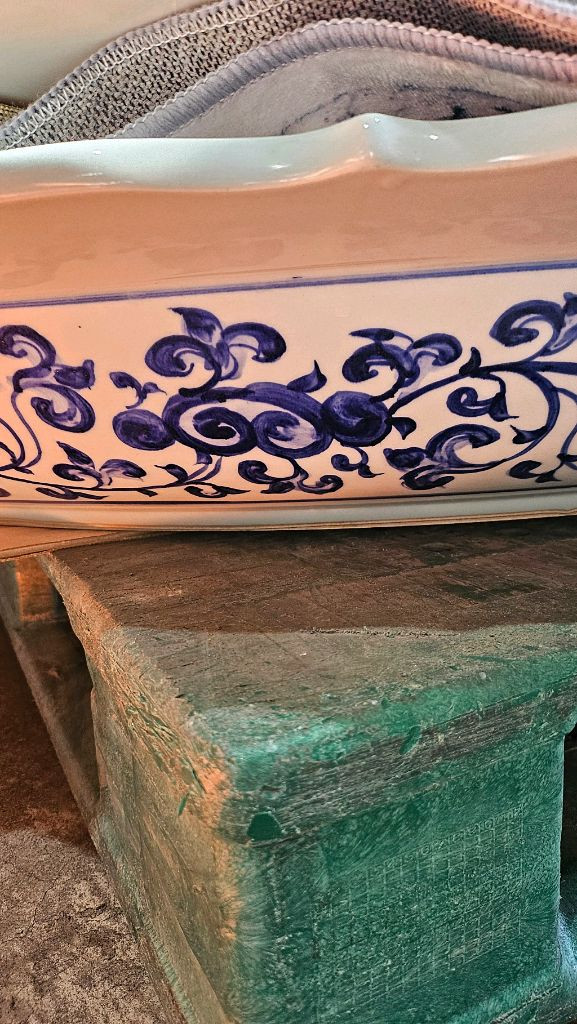 청화백자 용봉황 대형 접시 이미지