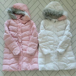 여아 오리털 패딩 130사이즈 2벌 일괄