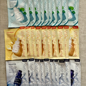 이니스프리 신상 앰플 겔 마스크팩 3종 30매 (1매 정가 4000원) 무배