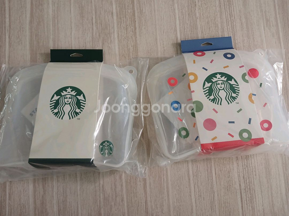 (미개봉)스타벅스 실리콘 푸드백(마켓,베이직)1.2L 2개 일괄--0