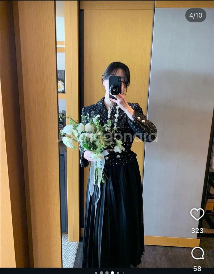 바이씨니 트위드원피스--2