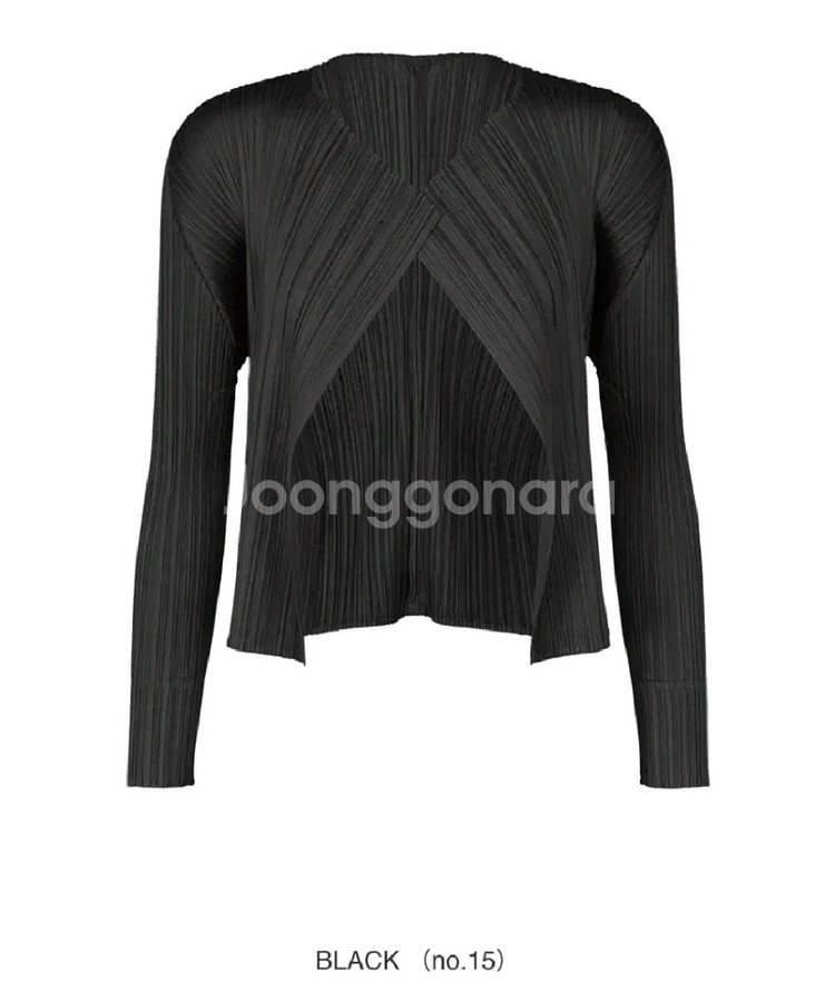 이세이미야케 플리츠플리즈 가디건 11월 먼슬리 가디건 블랙 3사이즈--0