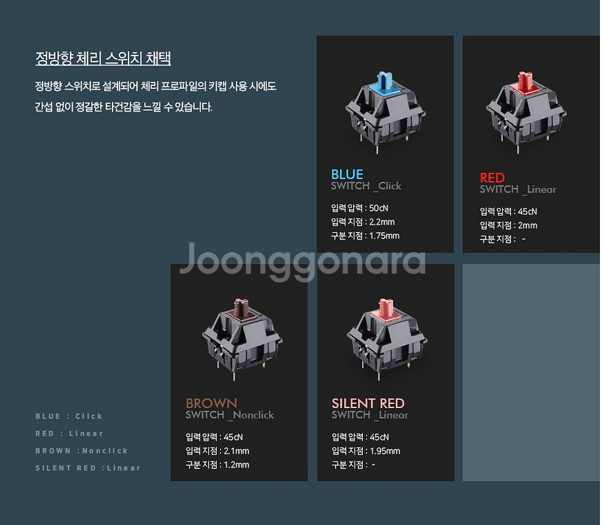 앱코 해커 K660M 이색사출 PBT 체리 키보드 블랙 (저소음 적축)--2