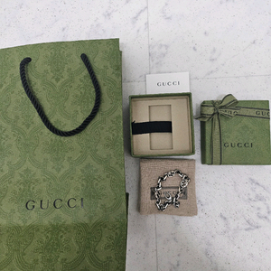 구찌 인터로킹 체인 팔찌