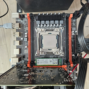 x99메인보드m-atx + 제온 e5 2680 v4 cpu