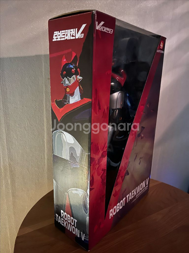 롯데리아 한정 콜라보 로보트태권브이(태권v) 피규어 35cm 미개봉품--1