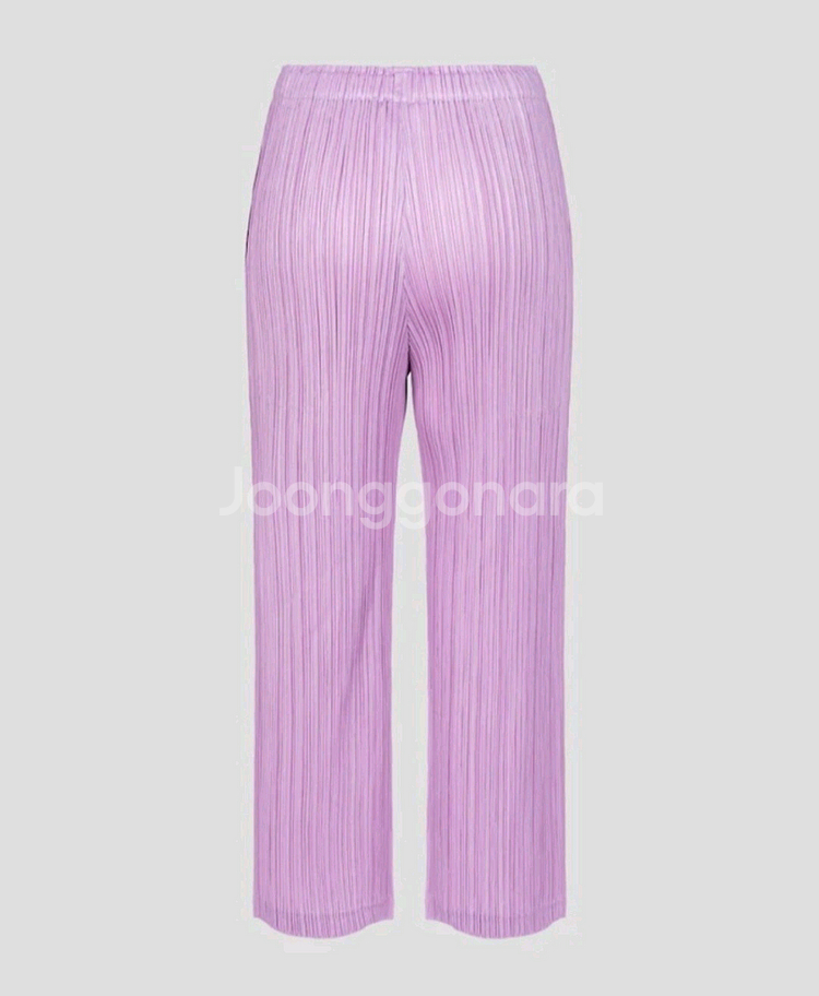 이세이미야케 플리츠플리즈 바지 시커 바텀 팬츠 핑크 퍼플 3사이즈--1
