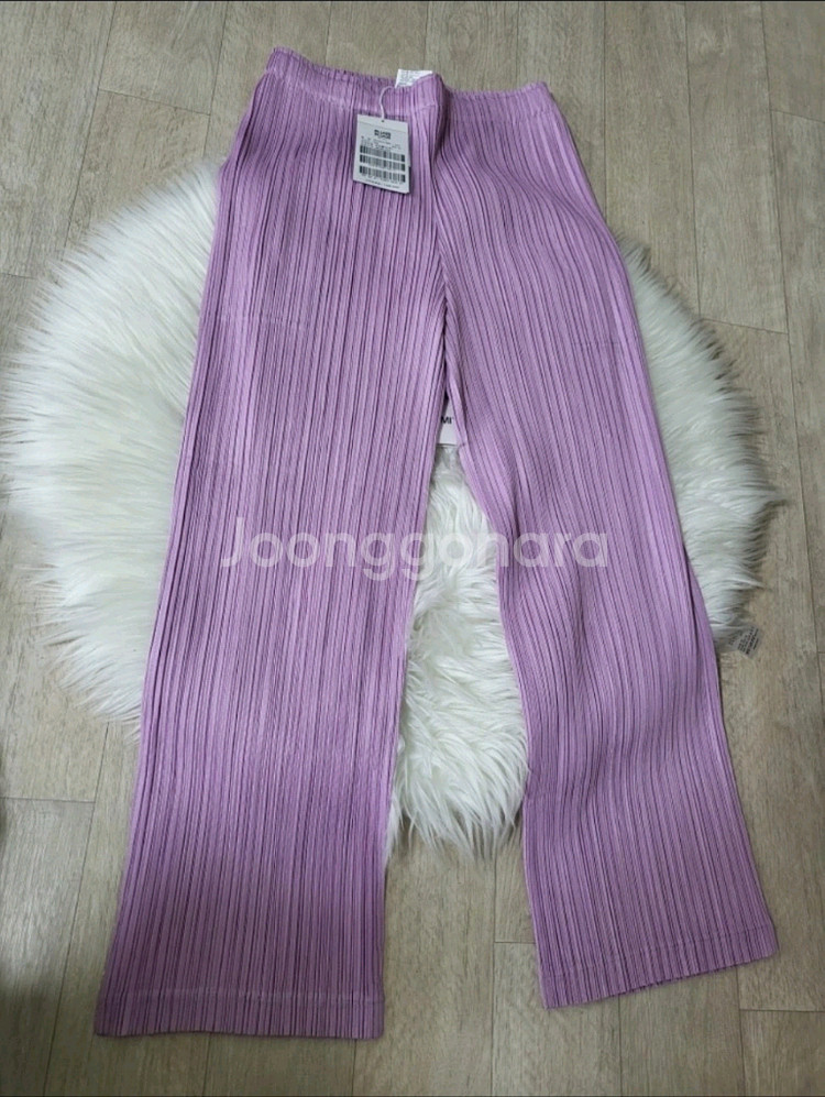 이세이미야케 플리츠플리즈 바지 시커 바텀 팬츠 핑크 퍼플 3사이즈--2