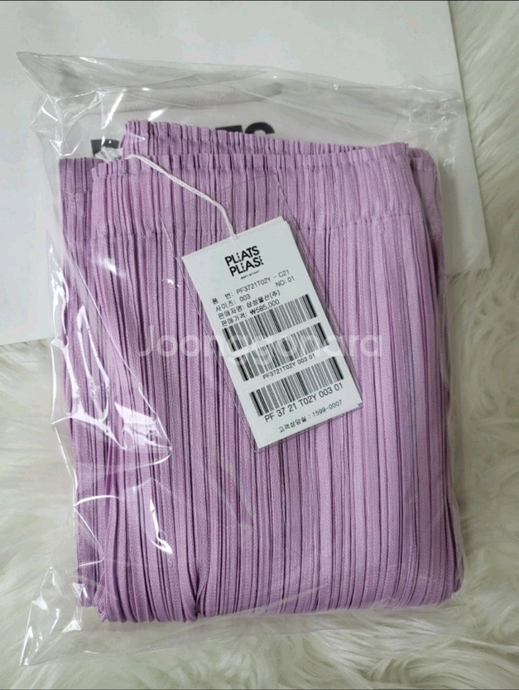 이세이미야케 플리츠플리즈 바지 시커 바텀 팬츠 핑크 퍼플 3사이즈--4