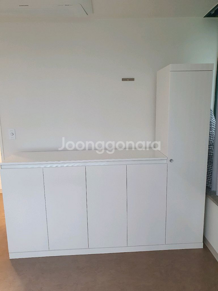화이트 수납장 옷장 세트--0