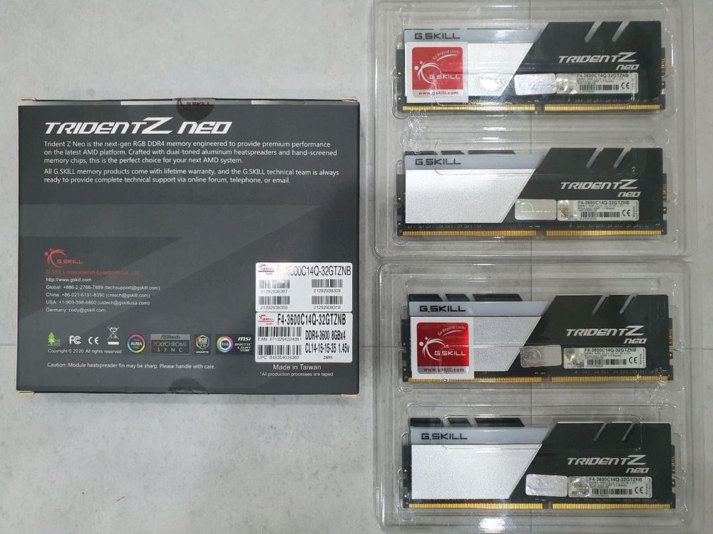 G.SKILL DDR4-3600 CL14 32GB (8GBx4) 트라이던트 Z RGB/네오--0