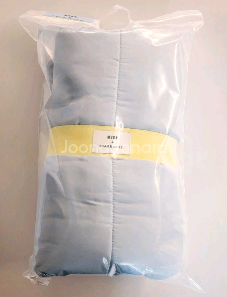 스타벅스 e-프리퀀시 MSGM 블랭킷 스카이블루 담요 굿즈 완성품 미개봉--0