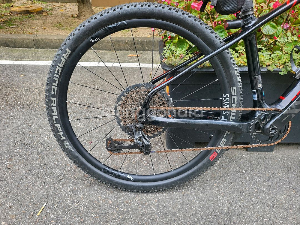 위아위스 헥시온 g 레드 s사이즈 구동계 스램 최상 휠27.5 급매--2