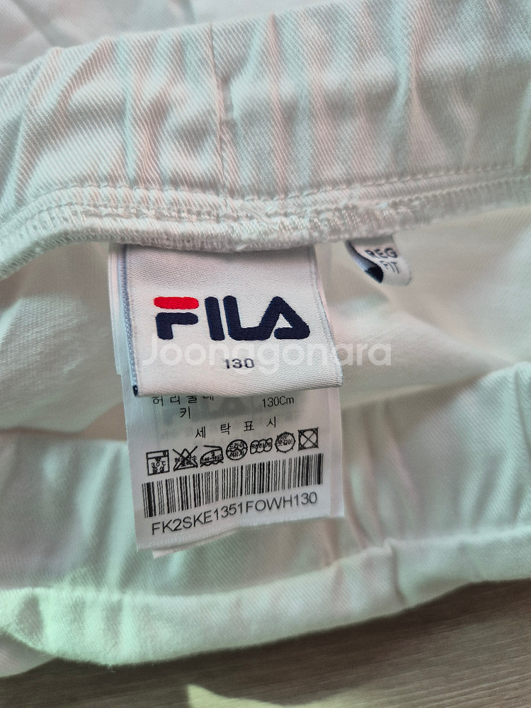 휠라키즈 여아 치마 130 테니스치마--2