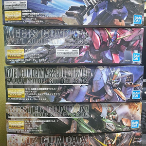 건담 건담시드 MG 스트라이크,듀얼,이지스,버스터,블릿츠