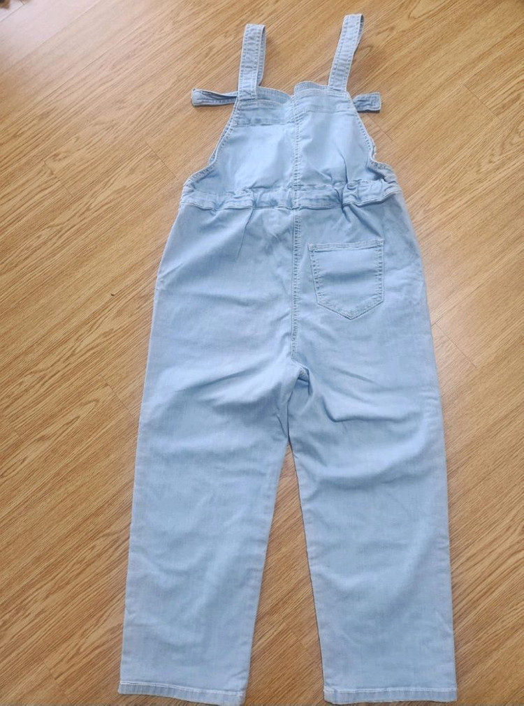 데님 멜빵바지 150--1