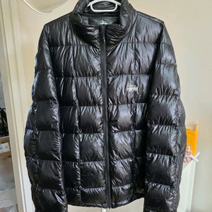 스투시 미드웨이트 퍼퍼 블랙 XL