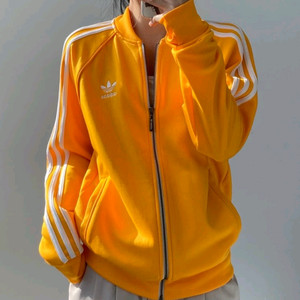 아디다스 져지 옐로우 슈퍼스타 트랙탑 노란색 파이어버드 남여공용 100 병아리색 개나리색 이미지