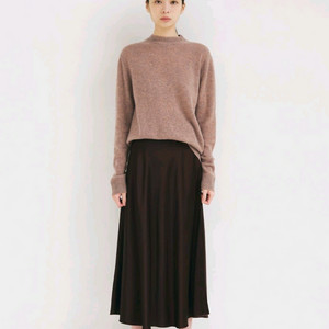 R2W 플로이드 캐시미어100 풀오버 니트 멜란지 브론즈,오렌지